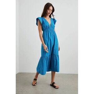Rails Tina Midi Dress Turkish Tile Blue Medium New With Tags